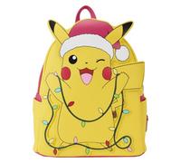 Loungefly Pokemon Santa Pikachu Christmas Lights Mini Rucksack, Mehrfarbig/Meereswellen (Ocean Tides)