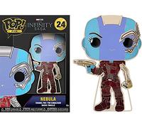 Loungefly POP! Large Enamel Enamel Pin MARVEL INFINITY SAGA: NEBULA - Nebula - Avengers Infinity War Emaille-Nadeln - Niedliche Brosche Zum Sammeln - Für Rucksäcke & Taschen - Geschenkidee