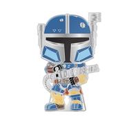 Loungefly POP! Large Enamel Enamel Pin Star Wars: Heavy Armor Mando - The Mandalorian - The Mandalorian Emaille-Nadeln - Niedliche Brosche Zum Sammeln - Für Rucksäcke & Taschen - Geschenkidee
