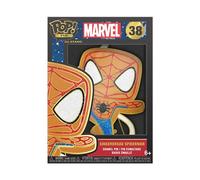 Loungefly POP! Large Enamel Pin MARVEL: GINGERBREAD - Spider-Man - SPIDERMAN Large Enamel Pin - Marvel Comics Emaille-Nadeln - Niedliche Brosche Zum Sammeln - Für Rucksäcke