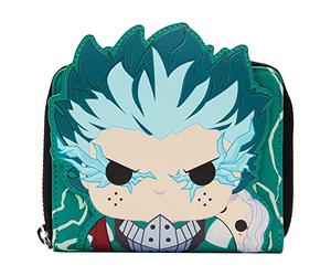 Loungefly POP My Hero Academia Deku Infinity Cosplay Wallet, Blau, Standard, Geldbörse mit Reißverschluss