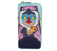 Loungefly Pride Rock Zip-Around Wallet The Lion King One Size - Unisex-Erwachsene (Damen) - Kunstleder Metall - Schwingende Applikationen - Mehrfarbig