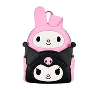 Loungefly Sanrio Hello Kitty My Melody Kuromi Doppeltasche f?r Erwachsene und Damen mit Doppelriemen, Umh?ngetasche