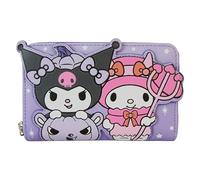 Loungefly Sanrio Kuromi and My Melody Halloween Geldbörse mit Reißverschluss, Mehrfarbig, Geldbörse mit umlaufendem Reißverschluss