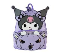 Loungefly Sanrio Kuromi Pumpkin Glow Mini Rucksack, Mehrfarbig/Meereswellen (Ocean Tides), Mini