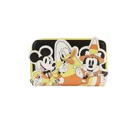 Loungefly Geldbörse Mickey & Friends – Candy Corn Design, Reißverschluss, Kunstleder (Polyurethan)