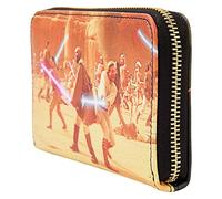 Loungefly Geldbörse mit Reißverschluss Star Wars Episode II, Mehrfarbig (Meereswellen)