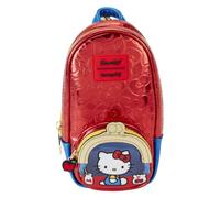 Loungefly Federmäppchen Sanrio Hello Kitty 50. Jubiläum Klassisch Mini-Rucksack – Rot, Standardgröße