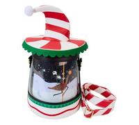 Loungefly The Nightmare Before Christmas Candy Cane Carousel Drehende Figurale Umhängetasche, Mehrfarbig/Meereswellen (Ocean Tides)