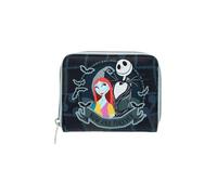 Loungefly The Nightmare Before Christmas Jack & Sally Split Mini-Geldbörse mit Reißverschluss, mehrfarbig