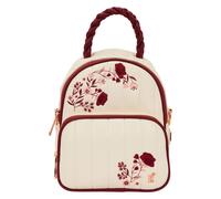 Loungefly Schultertasche mit Blumenmuster in Creme und Rot