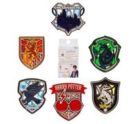Loungefly WB HARRY POTTER STAINED GLASS BLIND PIN SET - Logo - Harry Potter - Blind Box Emaille-Nadeln - Niedliche Brosche Zum Sammeln - Für Rucksäcke & Taschen - Geschenkidee - Movies Fans