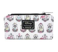Loungefly Disney Princess Portraits Allover-Print Wallet, weiß, One Size