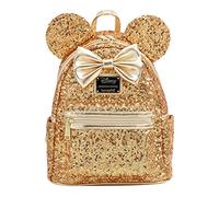 Loungefly X LASR Exklusiver Disney Mini-Rucksack mit Pailletten, Gelb / Gold, Gold, Einheitsgröße, Classic