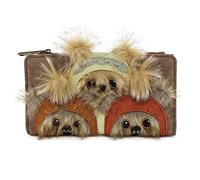 Loungefly x Star Wars Ewok Trio Geldbörse aus Kunstleder, Braun, One Size
