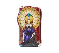 Loungefly Zip Around Purse Snow Weiß Evil Queen Throne Nue offiziell Rot One Size