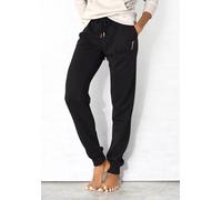 Loungehose BENCH. LOUNGEWEAR "-Sweathose" Gr. 36/38, N-Gr, schwarz Damen Hosen (60419165-36) schwarz
