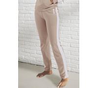 Loungehose BENCH. LOUNGEWEAR Gr. 40/42, N-Gr, beige (beige, weiß) Damen Hosen (37311515-40) beige, weiß