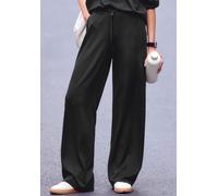 Loungehose COPENHAGEN STUDIOS, Damen, Gr. 40/42, N-Gr, schwarz, Sweatware, Obermaterial: 54% Modal, 40% Polyester, 6% Elasthan, unifarben, bequem lang, Hosen (79220450-40) schwarz