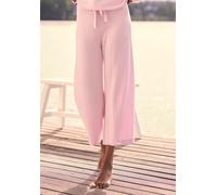 Loungehose ELBSAND, Damen, Gr. 48/50, N-Gr, rosa, Feinstrick, Obermaterial: 55% Baumwolle, 45% Nylon, unifarben, Hosen Loungehose, aus weichem Feinstrick (61221321-48) rosa