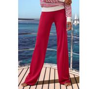 Loungehose FRENCH CONNECTION, Damen, Gr. 32/34, N-Gr, rot, Feinstrick, Obermaterial: 72% Viskose, 28% Polyester, unifarben, bequem lang, Hosen Loungehose, Relaxhose aus softem Feinstrick, Loungewear (