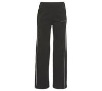 Loungehose LASCANA, Damen, Gr. 36/38, N-Gr, schwarz, Sweatware, Obermaterial: 100% Baumwolle, bestickt, unifarben, bequem lang, Hosen Loungehose, Loungeanzug (38905101-36) schwarz