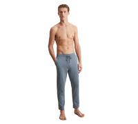 Loungehose MARC O'POLO, Herren, Gr. XXL, N-Gr, blau (blau mirage), Single Jersey, Obermaterial: 100% Baumwolle, unifarben, bequem lang, Hosen Loungehose, mit Tunnelzug und Bindeband (61359152-XXL)
