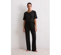 Loungehose MARC O'POLO "Soft Knit", Damen, Gr. S, N-Gr, schwarz, Feinstrick, Obermaterial: 95% Modal, 5% Elasthan, bequem lang, Hosen Loungehose, weich, Modalmix, seitliche Taschen, Bindeband, lockere