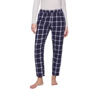 Loungehose TRIUMPH "Mix & Match Tapered Trouser Flannel 02 X", Damen, Gr. 46, N-Gr, grau (grau combination), Flanell, Obermaterial: 100% Baumwolle, lang, Hosen Loungehose, angenehm weich, Karo-Muster