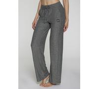 Loungehose VIVANCE ACTIVE, Damen, Gr. M (40/42), N-Gr, schwarz meliert, Trikot, Obermaterial: 88% Polyester, 12% Elasthan, meliert, figurumspielend lang, Hosen Loungehose, mit weitem Bein und Teilungs