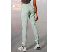 Loungepants FRENCH CONNECTION, Damen, Gr. 36/38, N-Gr, grün (mint), Obermaterial: 70% Viskose, 25% Polyamid, 5% Elasthan, unifarben, bestickt, modisch, figurbetont lang, Hosen, schmale sportive Form,