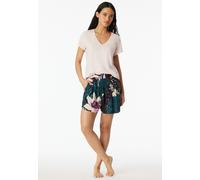 Loungepants SCHIESSER "Mix + Relax", Damen, Gr. 34, N-Gr, bunt (913, sonstiges), Web, Obermaterial: 100% Viskose, bequem kurz, Hosen, elastischer Bund, Viskose, seitliche Taschen, weites Bein (5554991