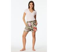 Loungepants SCHIESSER "Mix + Relax", Damen, Gr. 38, N-Gr, bunt (914, sonstiges), Web, Obermaterial: 100% Viskose, bequem kurz, Hosen, elastischer Bund, Viskose, seitliche Taschen, weites Bein (5231400