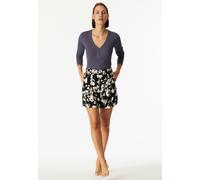 Loungepants SCHIESSER "Mix + Relax", Damen, Gr. 38, N-Gr, bunt (multicolor 1), Web, Obermaterial: 100% Viskose, bequem kurz, Hosen Loungepants, elastischer Bund, Viskose, seitliche Taschen, weites Bei