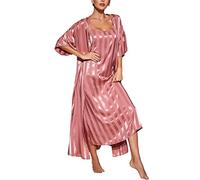 Loungewear Damen Set Elegant Sommer - Seidennachthemd Damen 100 Seide Lang Morgenmantel Dünn Cardigan Gürtel Trägershirt Braut Schlafanzug Leicht Pyjama Sexy Nachthemd/Nachtkleid/Damenschlafanzug