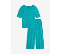 Loungewear Hausanzug aus Rippe mit Culotte 56/58 (3XL)