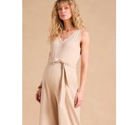 Loungewear-Jumpsuit Schwangerschaft & Stillzeit ENVIE DE FRAISE, Waffelpikee beige Gr. 44/46