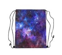 Loussiesd Galaxie Turnbeutel 30x40cm Weltraum Turnbeutel 3D Gedruckter Weltraum Sportbeutel Weltraum Äußerer Himmel Rucksack Universum Wolke Galaxie Gymsack Sportsack Erwachsene Männer Frauen