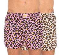 Lousy Livin 2-er Set Boxershorts Beige & Pink mit All-Over Print