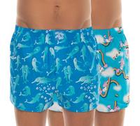 Lousy Livin 2-er Set Boxershorts Blau mit Motiv
