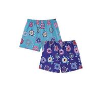Lousy Livin 2-er Set Boxershorts Türkis & Lila mit Donut-Print