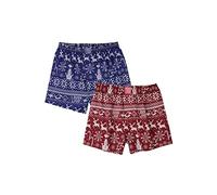 Boxershorts LOUSY LIVIN "2Pack Scandi", Herren, Gr. M, bunt (mehrfarbig), 100% Baumwolle, Unterhosen, Boxershorts mit buntem Design (64425826-M) mehrfarbig