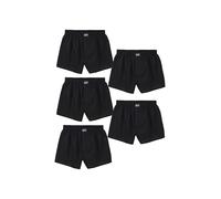 Boxershorts LOUSY LIVIN "Plain 5 Pack Boxershorts", Herren, Gr. L, schwarz, 100% Baumwolle, Unterhosen, 5er-Pack mit lockerem Schnitt (59569518-L) schwarz