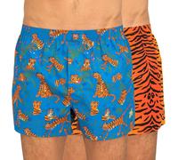 Lousy Livin Boxershorts 2-er Set Blau & Rot mit All-Over-Print