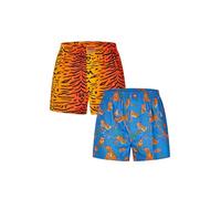 Lousy Livin Boxershorts 2-er Set Blau & Rot mit All-Over-Print