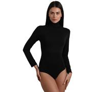 Lovable Langarm-Body mit Stehkragen aus Thermaltech - Baumwolle und Viskose, elastisch, atmungsaktiv - Damen-Strickwaren