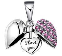 LOVANS 925 Sterling Silber Ich Liebe Dich Herz Charm Perle kompatibel mit europäischen Armbändern