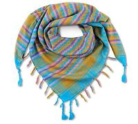 LOVARZI Mehrfarbig Blaues Palästinenser Tuch - Shemagh Schal Unisex