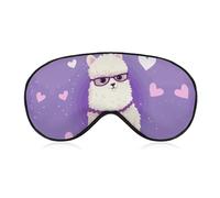 Love Alpaka-Schlafmaske, weich, bequem, Augenmaske mit verstellbarem Riemen, Augenabdeckung, Augenschatten für Männer und Frauen, Arbeit, Reisen