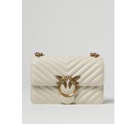 Pinko Damen Sheep Nappa C Love ONE MINI DC SCHAFNAPPA C, Z14Q_Bianco SETA-Antique Gold